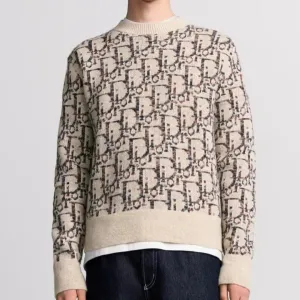 Premium CD Monogram Virgin Wool Sweater