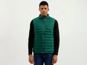 Regular Fit Mock Neck Solid Jacket