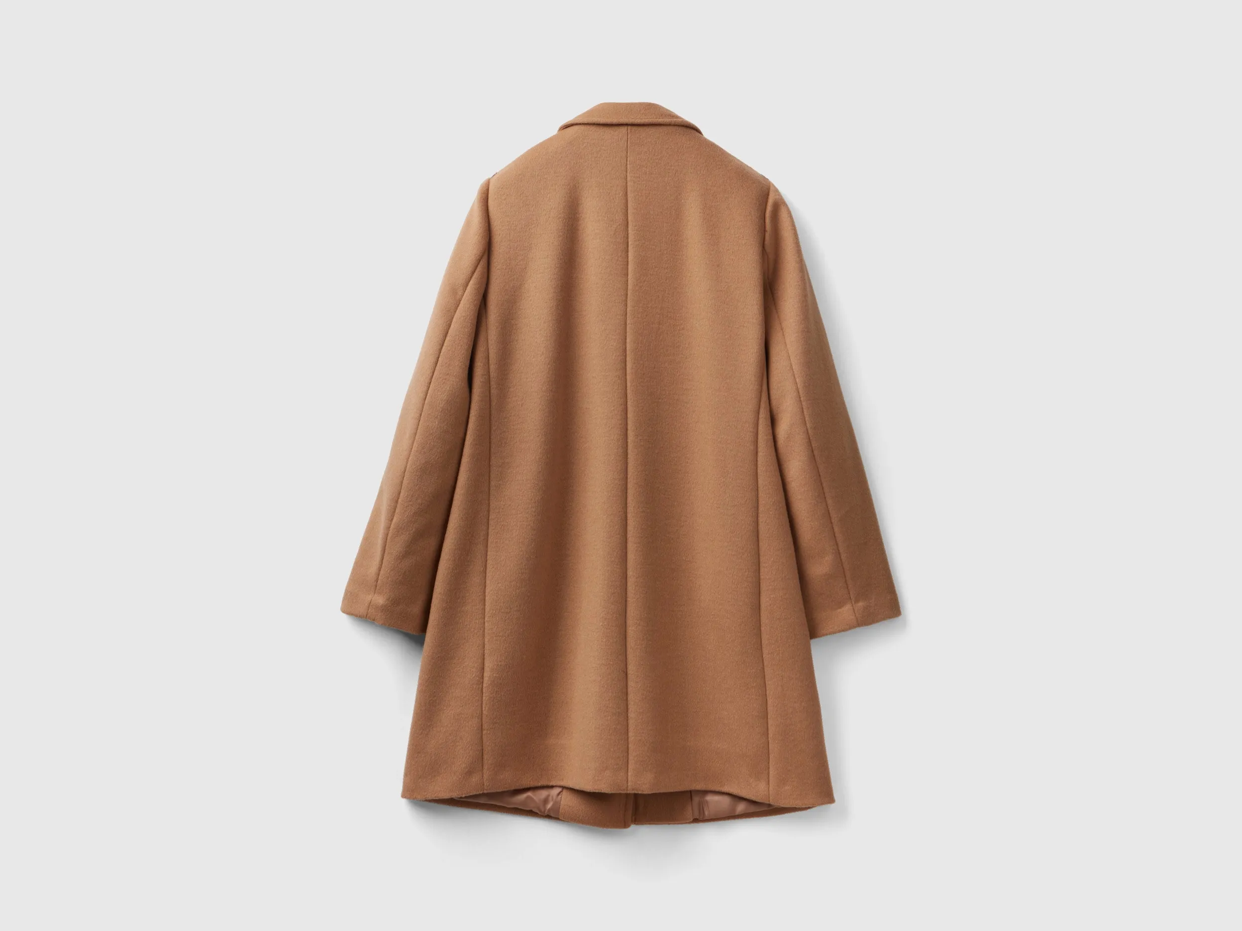 Relaxed Fit Button Down Solid Longline Coat