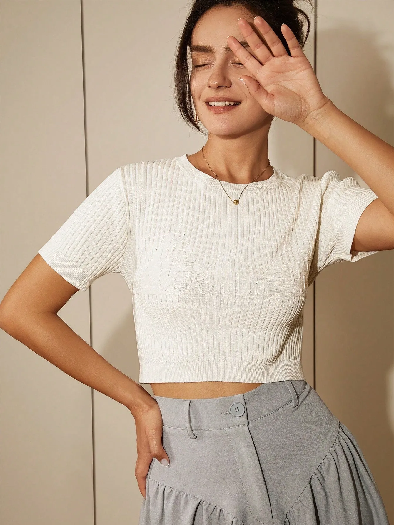 Ribbed Knit Top