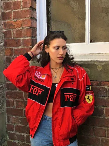Rider™ | Vintage Black Sports Fashion Racer Jacket