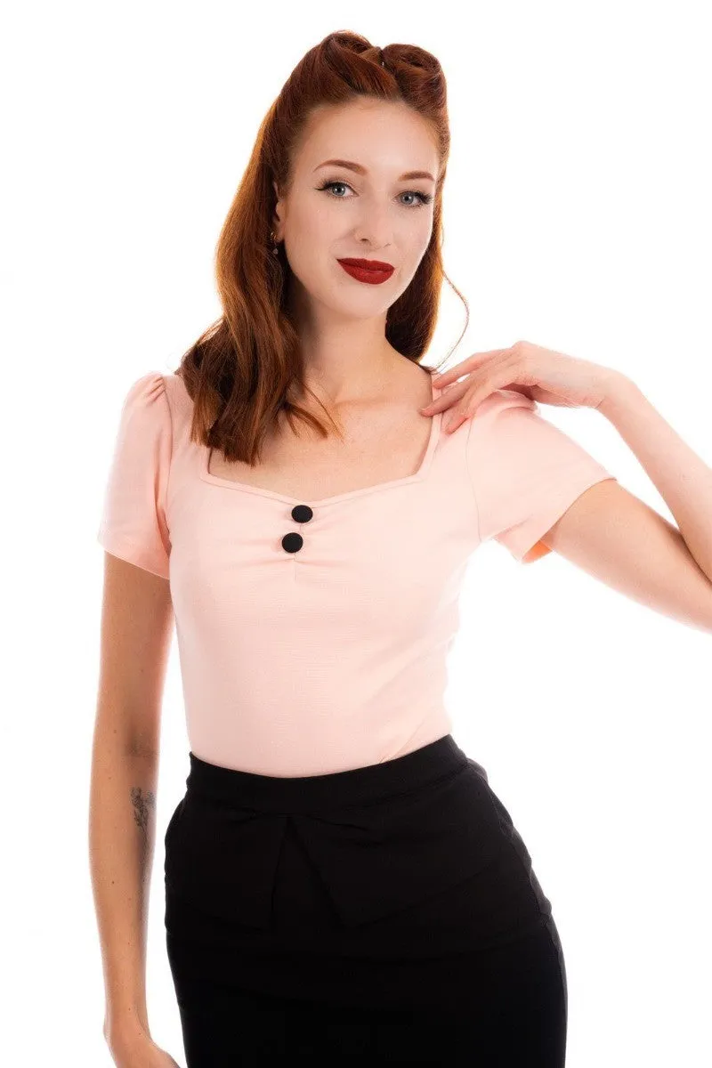 Ro Rox Doris Pinup 1950's Retro Sweetheart Top
