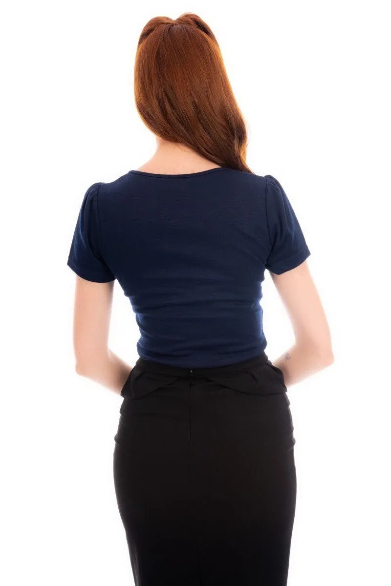 Ro Rox Doris Pinup 1950's Retro Sweetheart Top