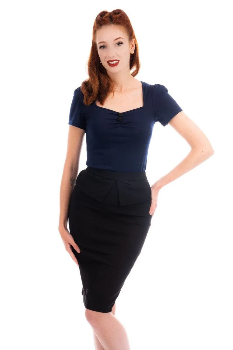 Ro Rox Doris Pinup 1950's Retro Sweetheart Top