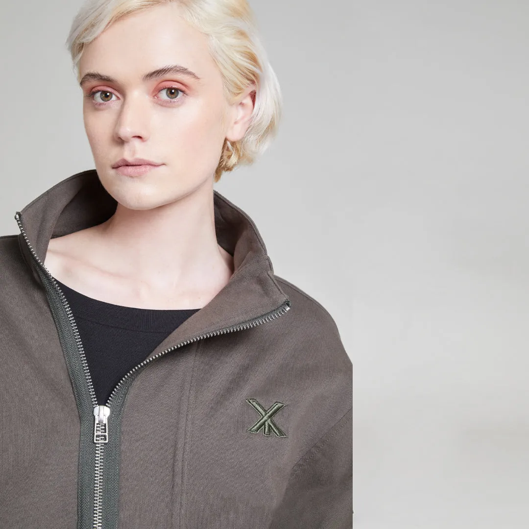 RUSAK MIXED MEDIA JACKET SLATE