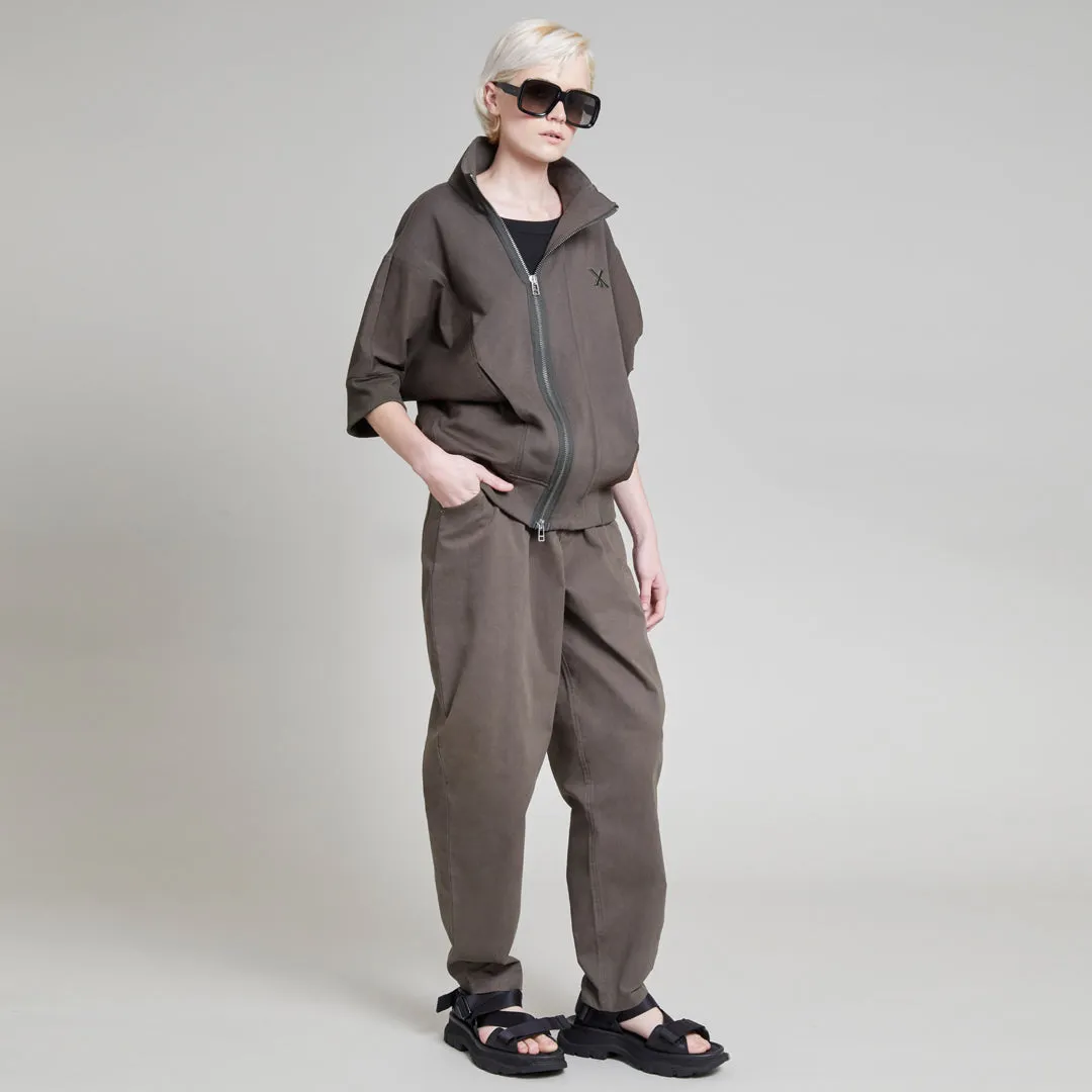 RUSAK MIXED MEDIA JACKET SLATE