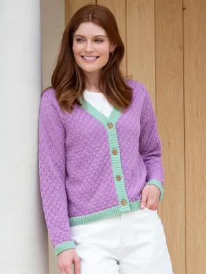 Shapwick knit cardigan lilac