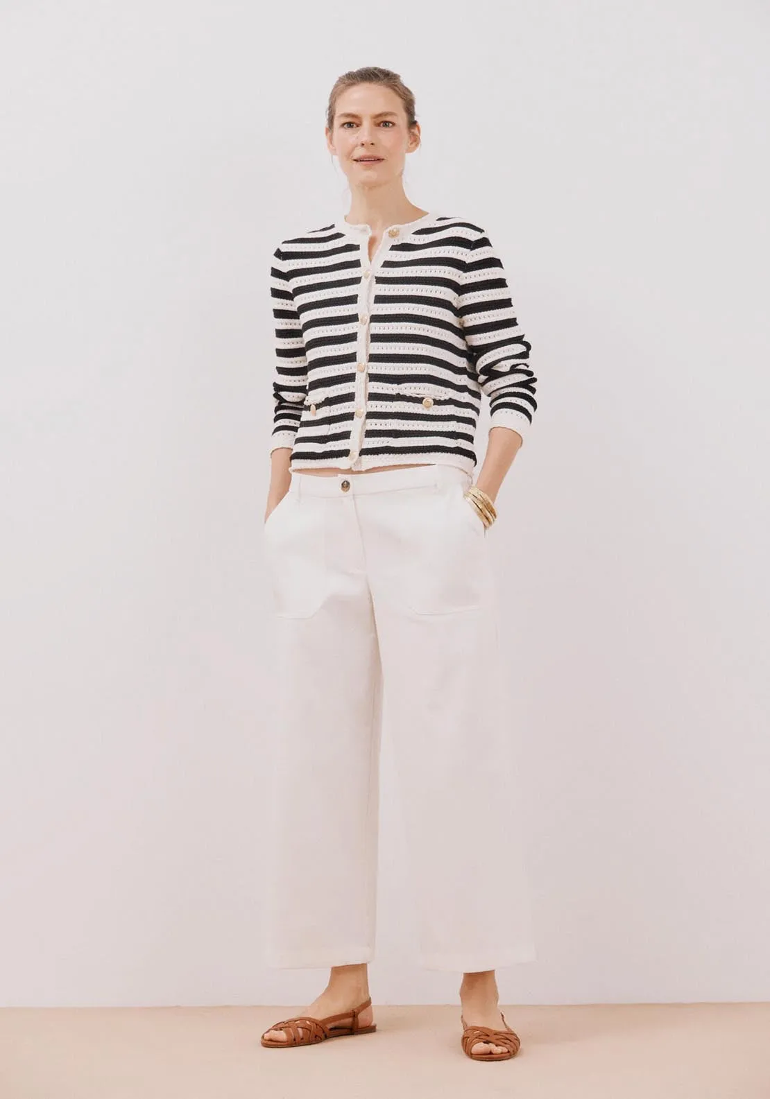Short Jacket With Buttons - Black