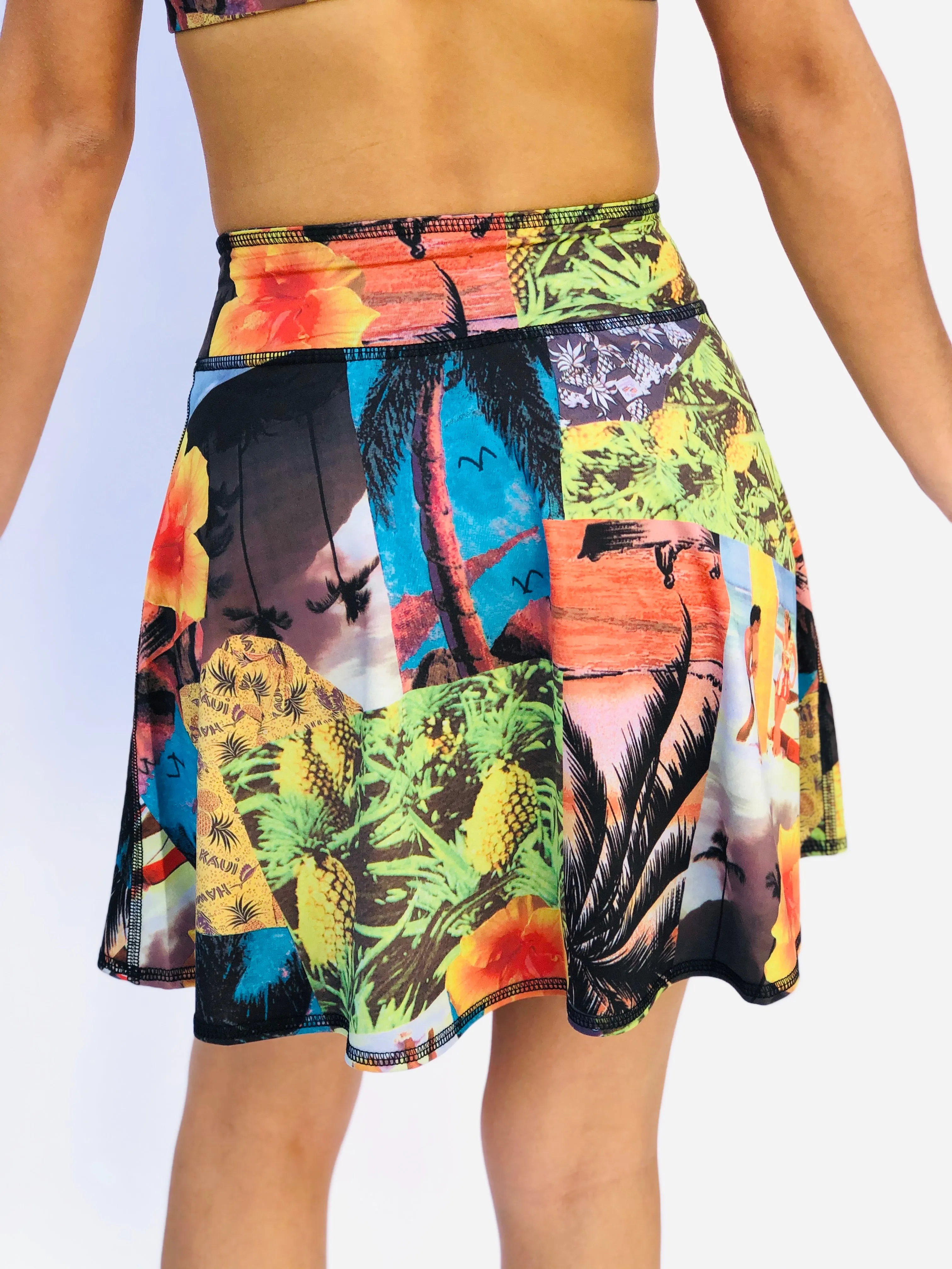 SKIRT/COVERUP BLUE LACE/1950’s HAWAII