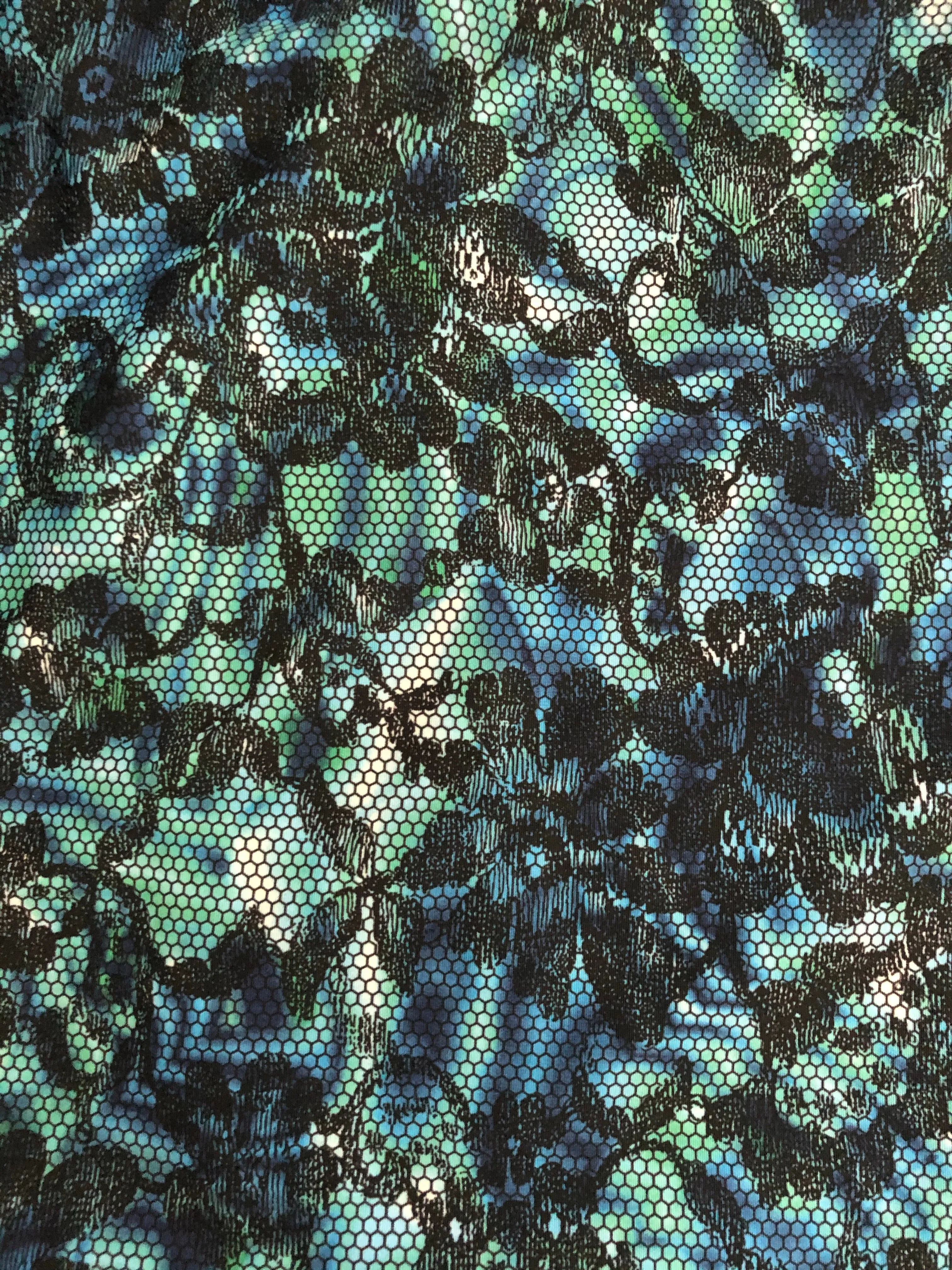SKIRT/COVERUP BLUE LACE/1950’s HAWAII