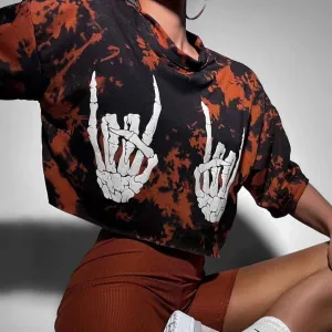 Skull finger pattern TEE-D830 | Inspanda