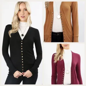 Snap Button Cardigan