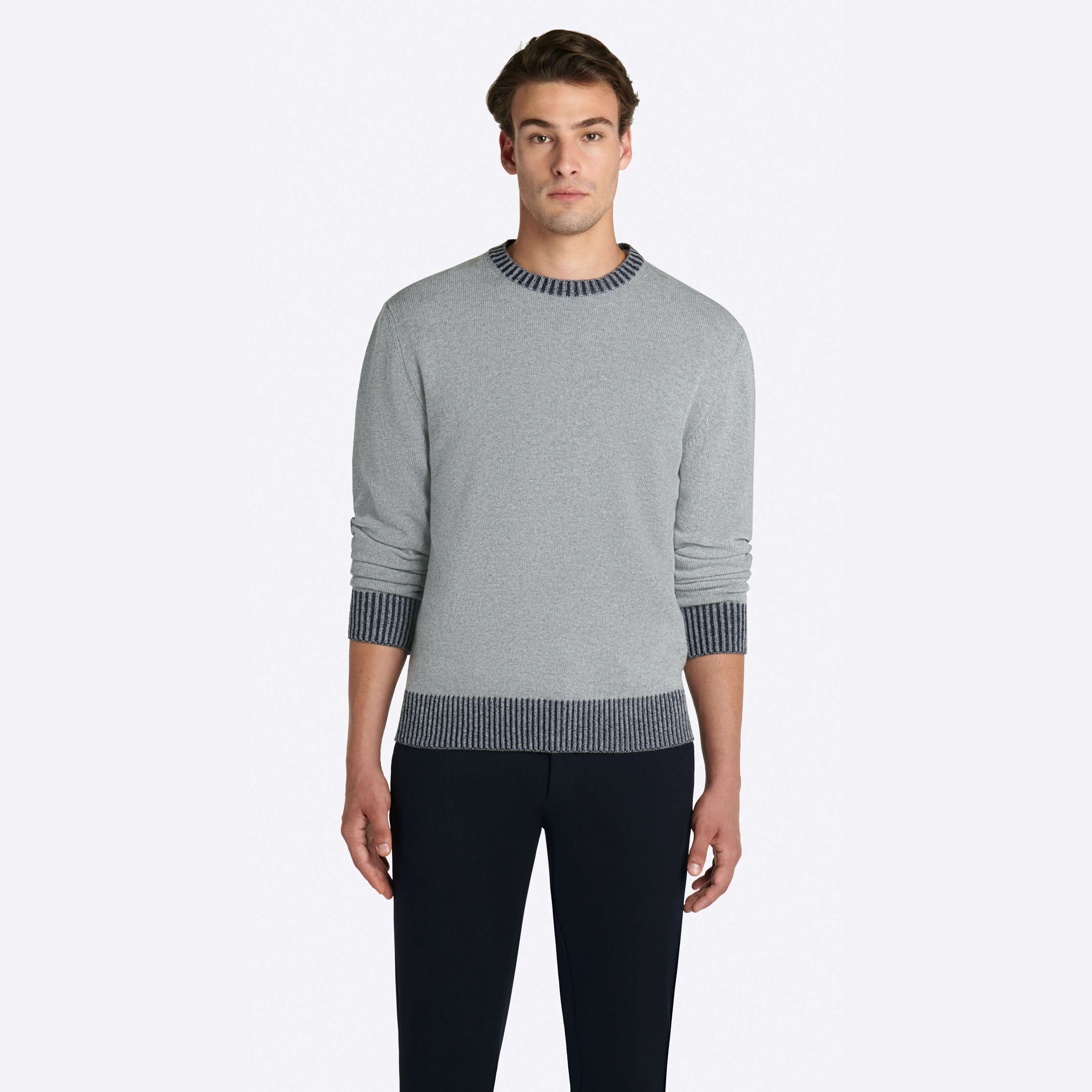 Solid Crew Neck Sweater