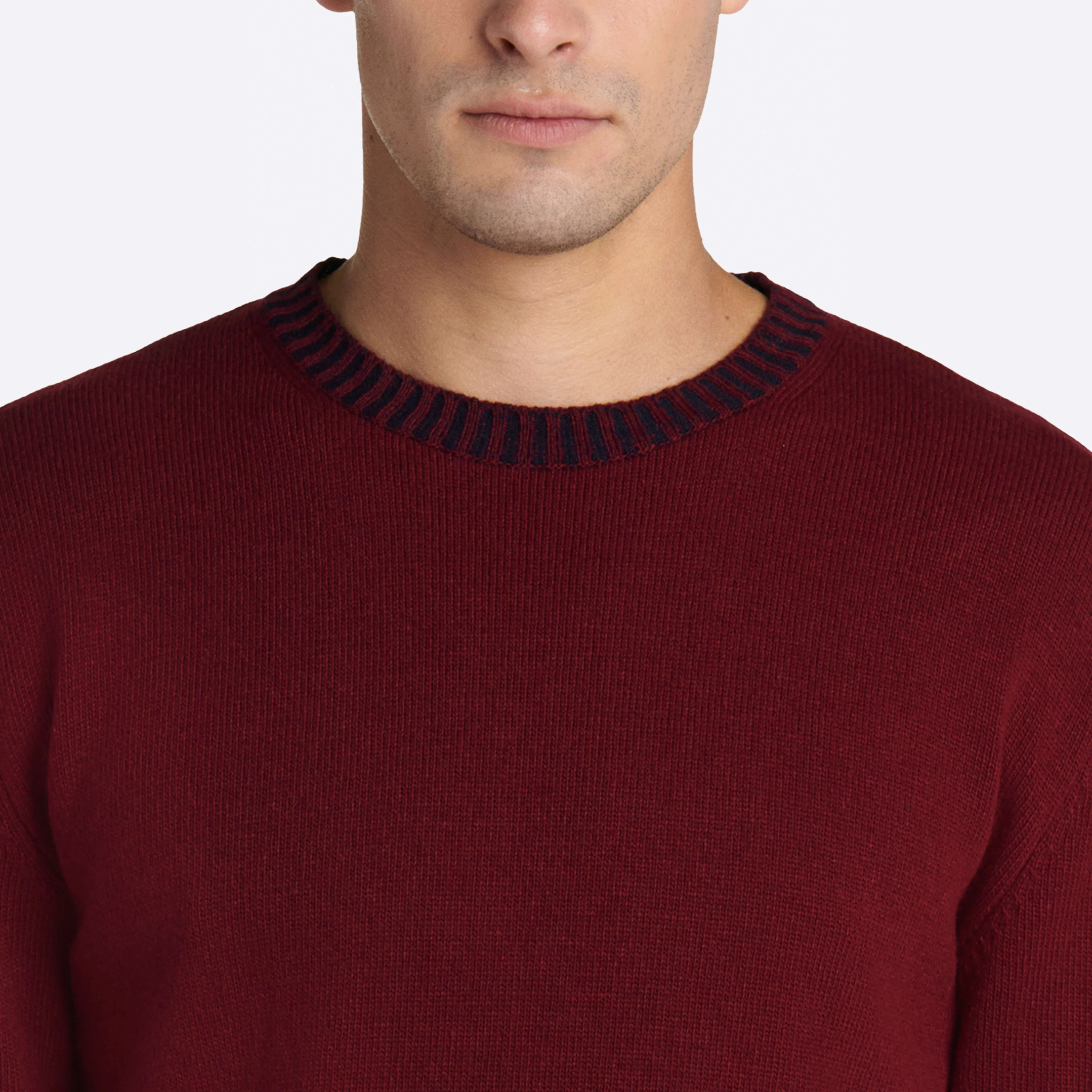 Solid Crew Neck Sweater