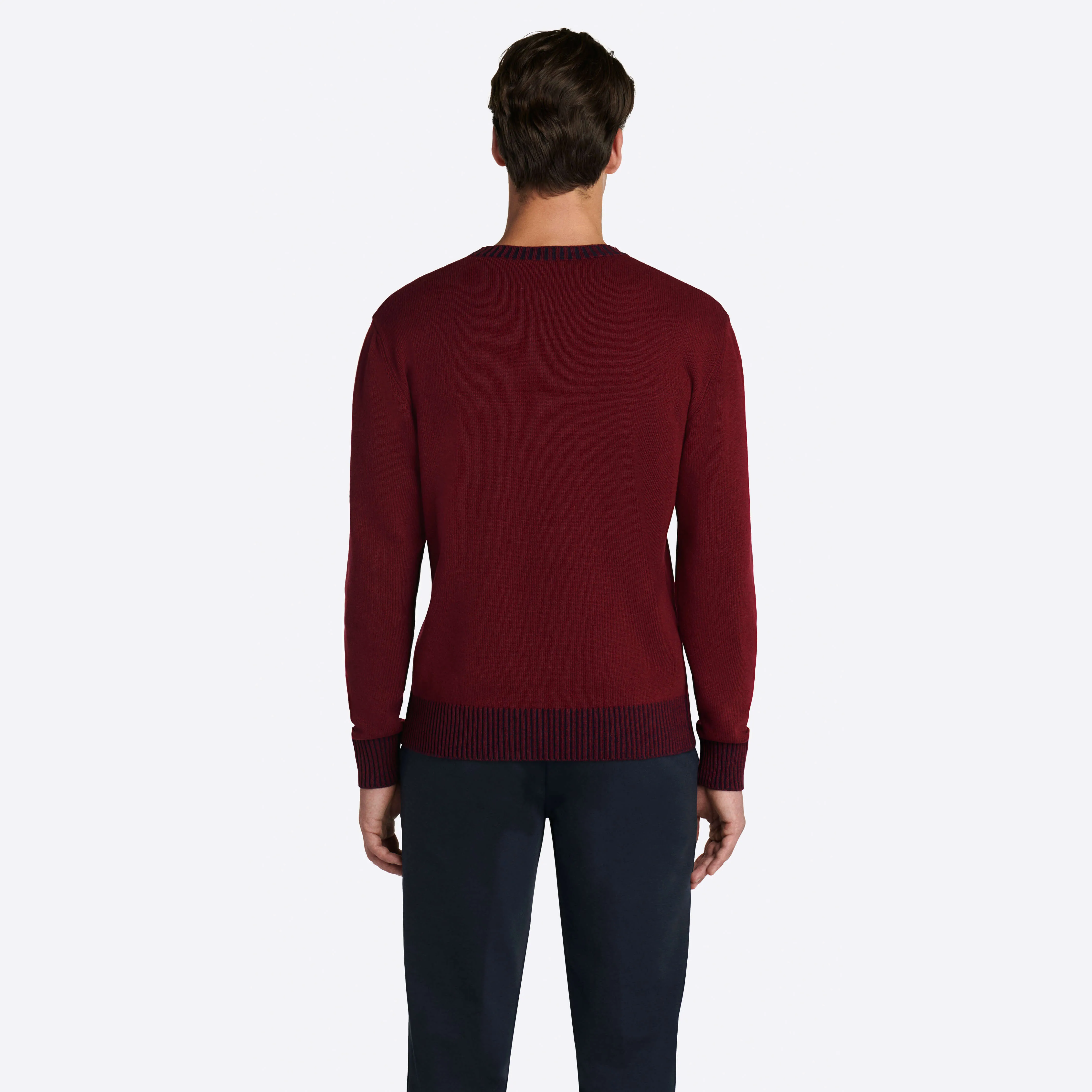 Solid Crew Neck Sweater
