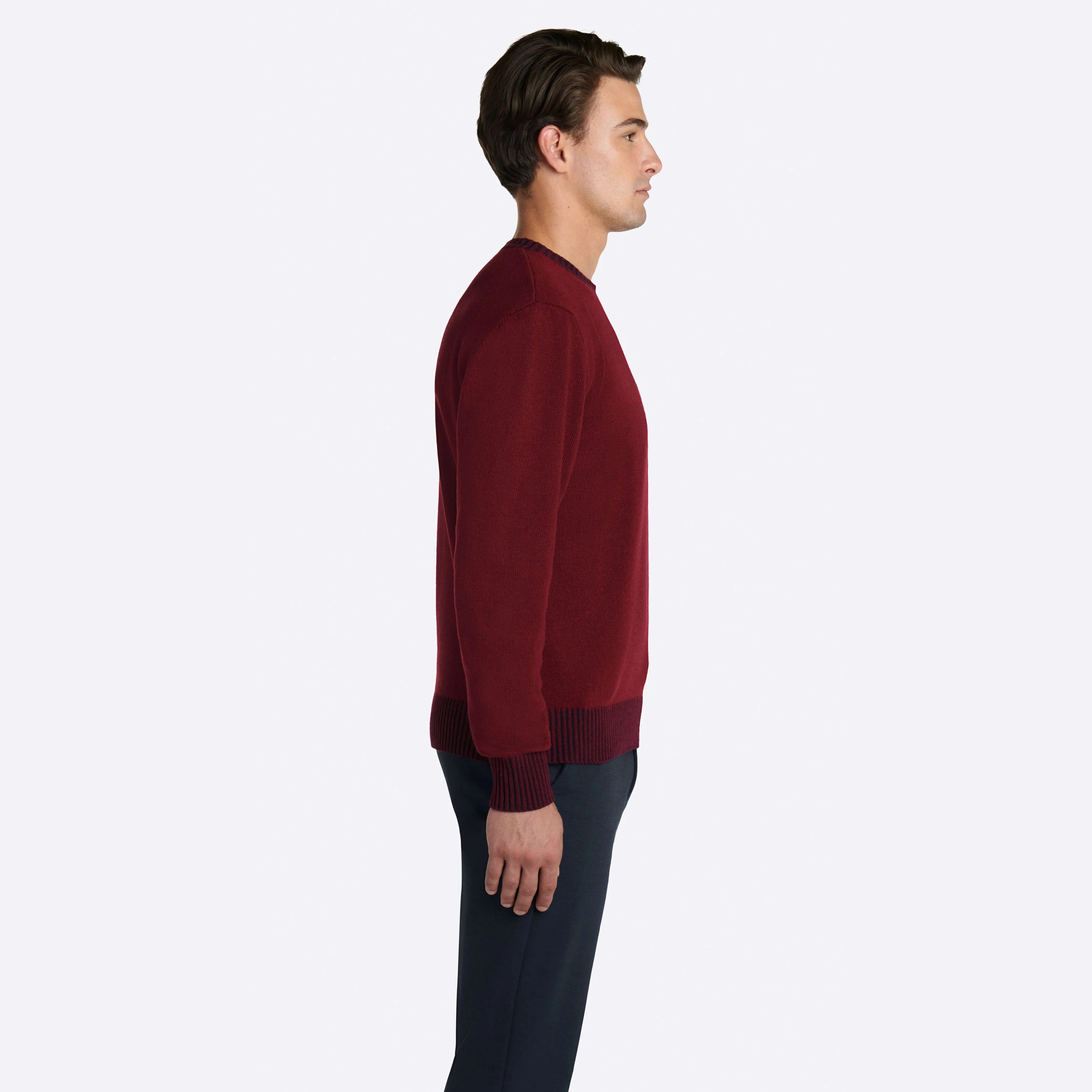 Solid Crew Neck Sweater