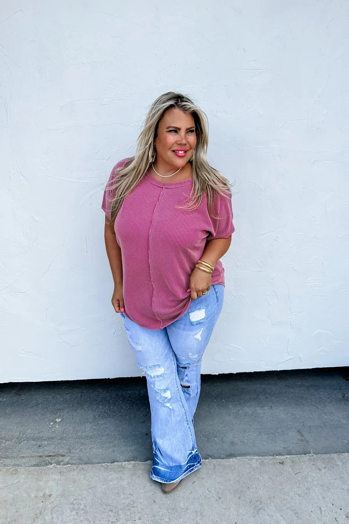 Sophia Ribbed Top
