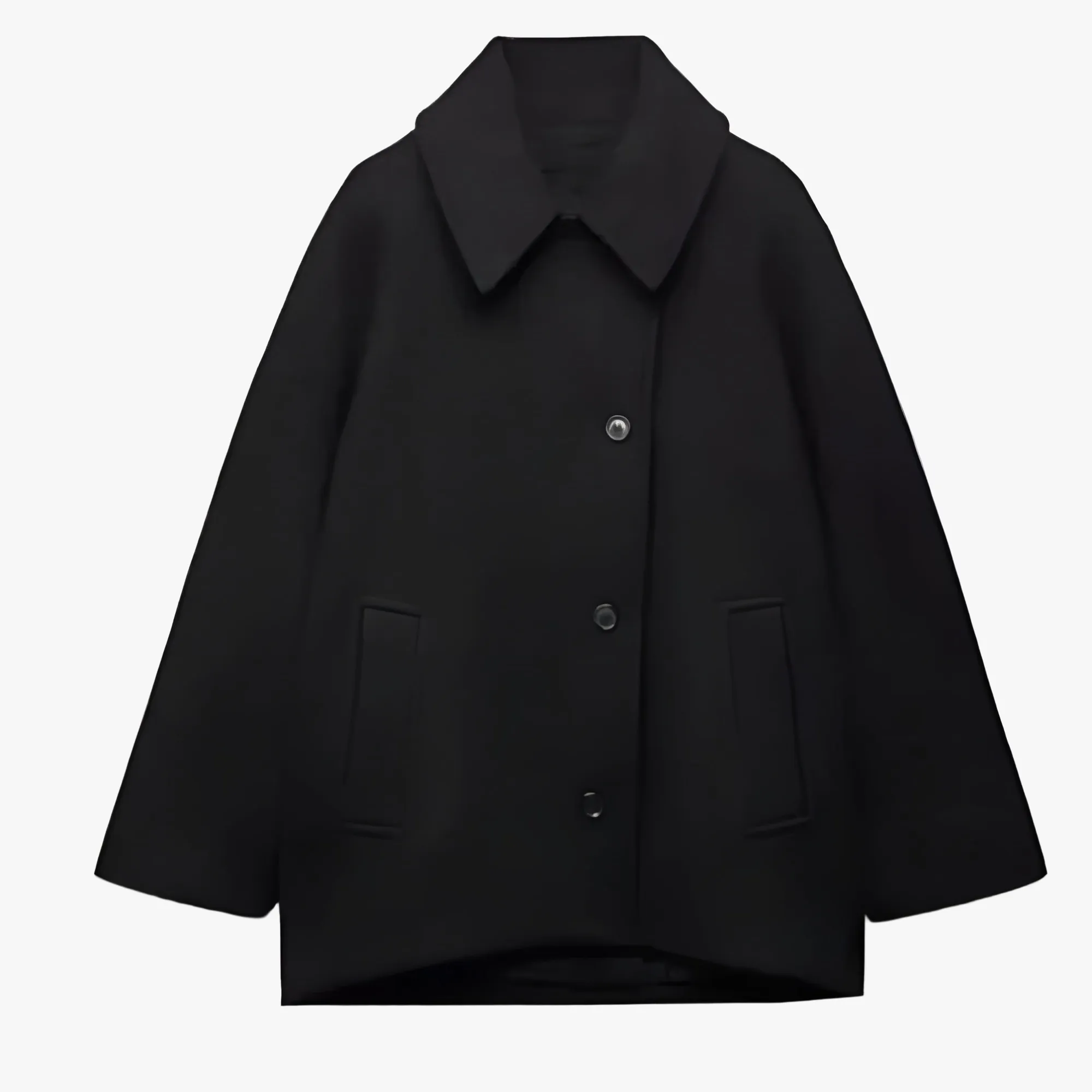 Sophisticated Oversized Outerwear Jacket