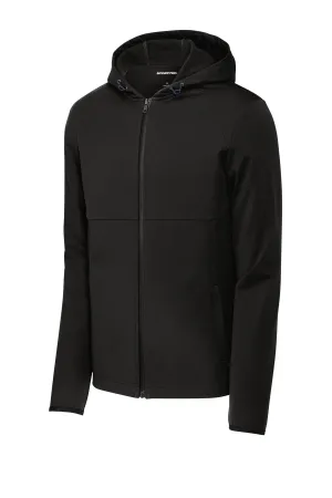Sport-Tek Hooded Soft Shell Jacket ST980 Deep Black