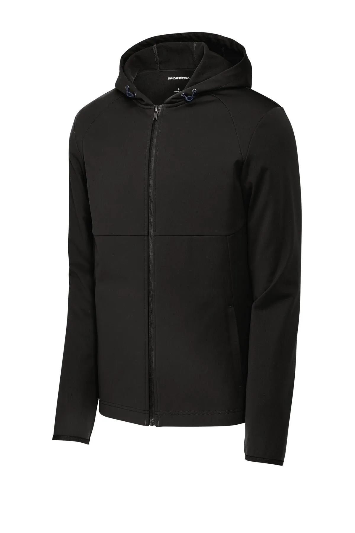 Sport-Tek Hooded Soft Shell Jacket ST980 Deep Black