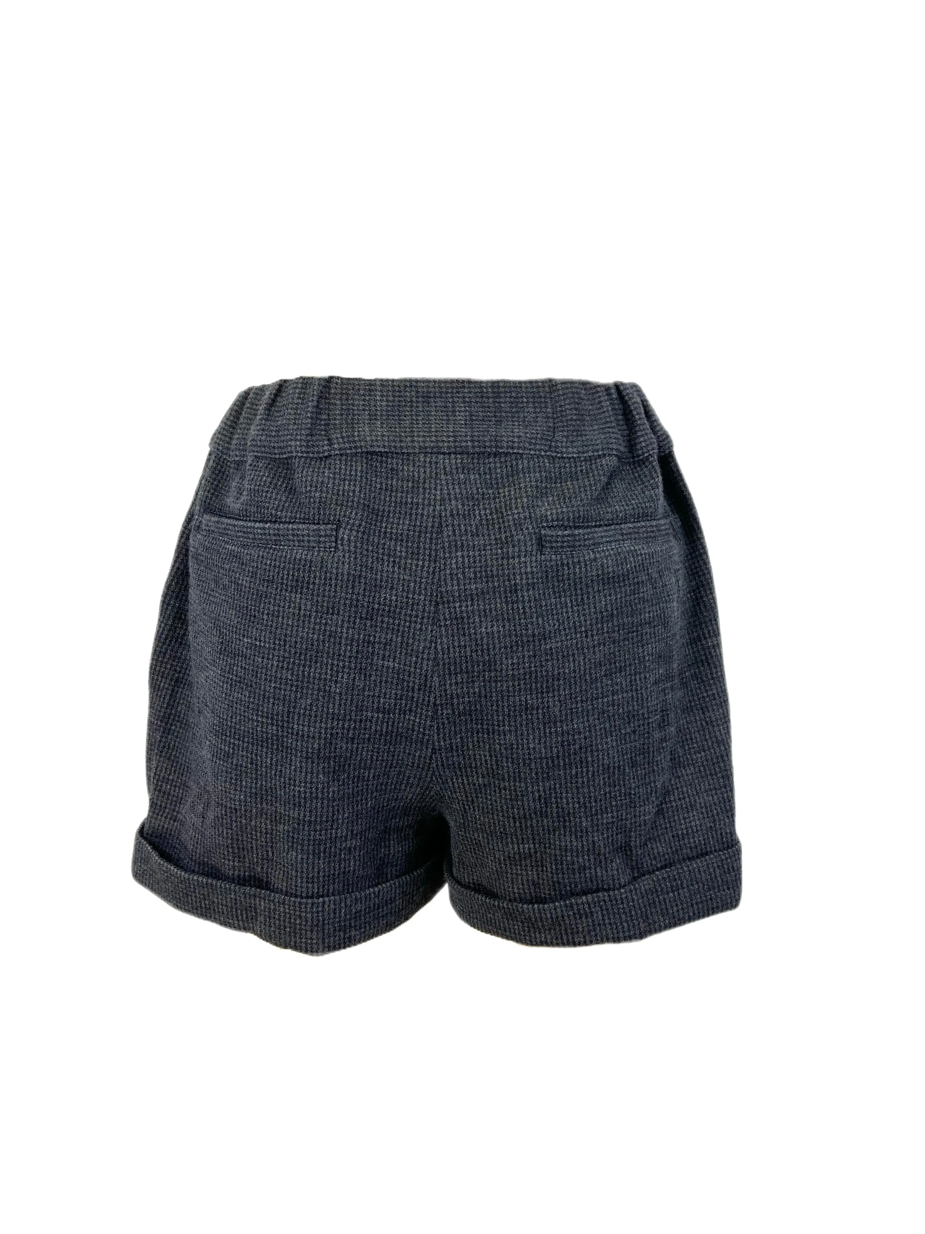 STEVEN ALAN Women's Gray Ashbury Button Closure Casual Shorts NWT
