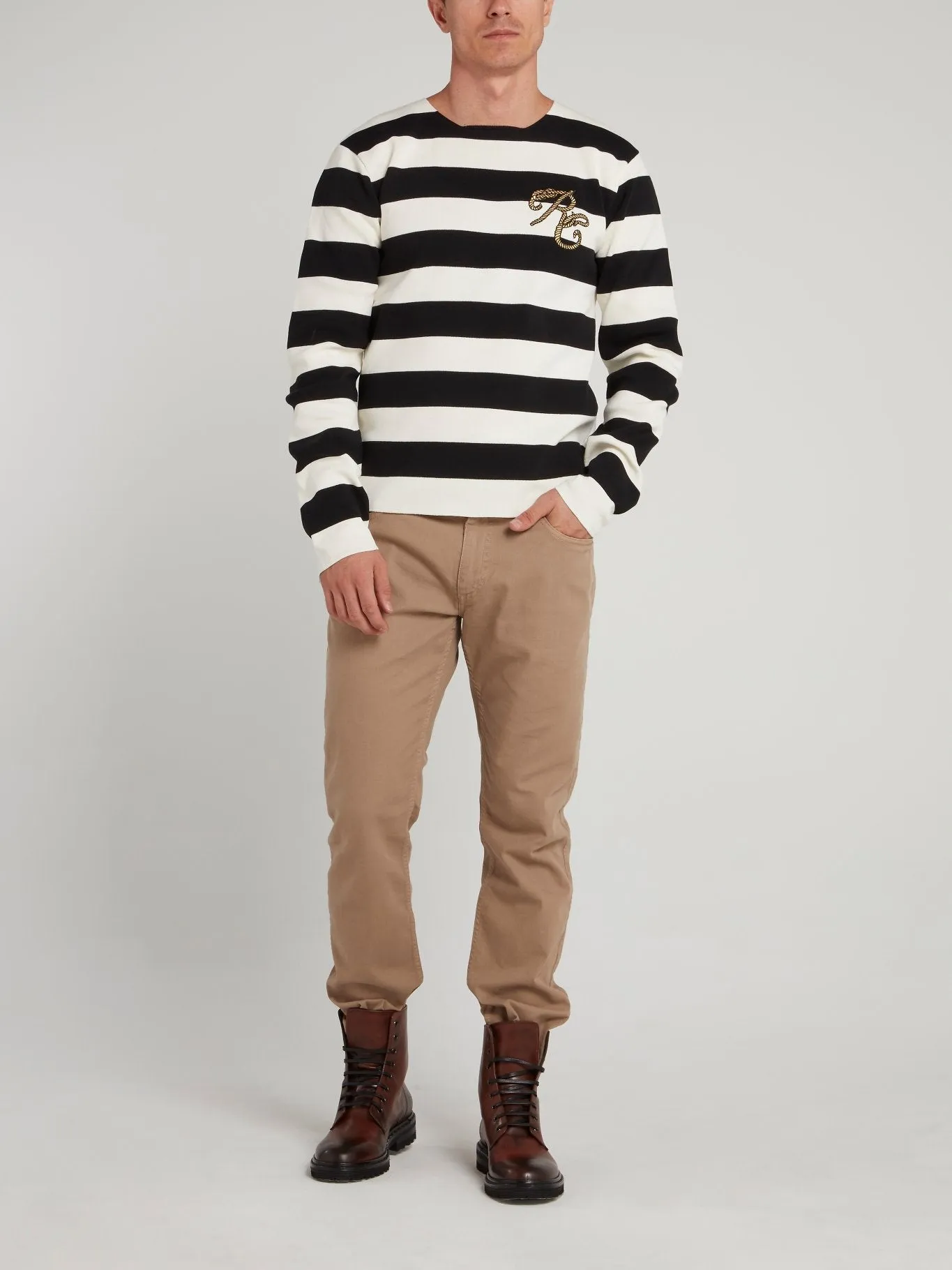 Striped Knit Pullover