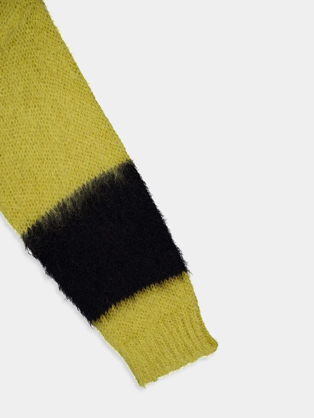 Striped Mohair Blend Cardigan