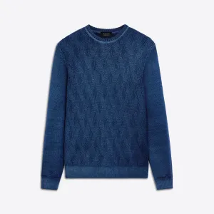 Super Merino Crew Neck Diamond Cable Sweater