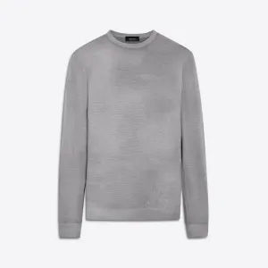 Super Merino Crew Neck Jacquard Sweater