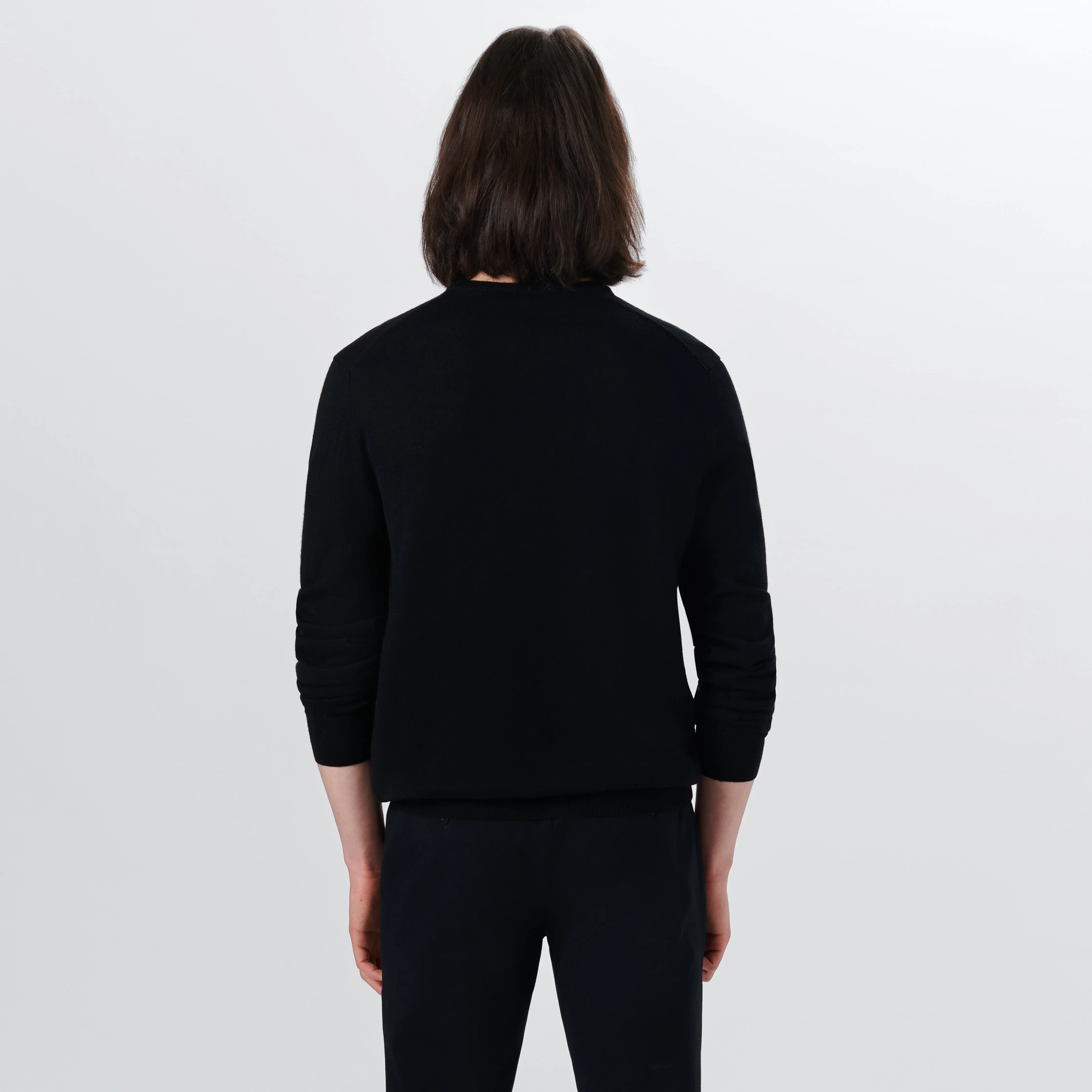 Super Merino Crew Neck Solid Sweater
