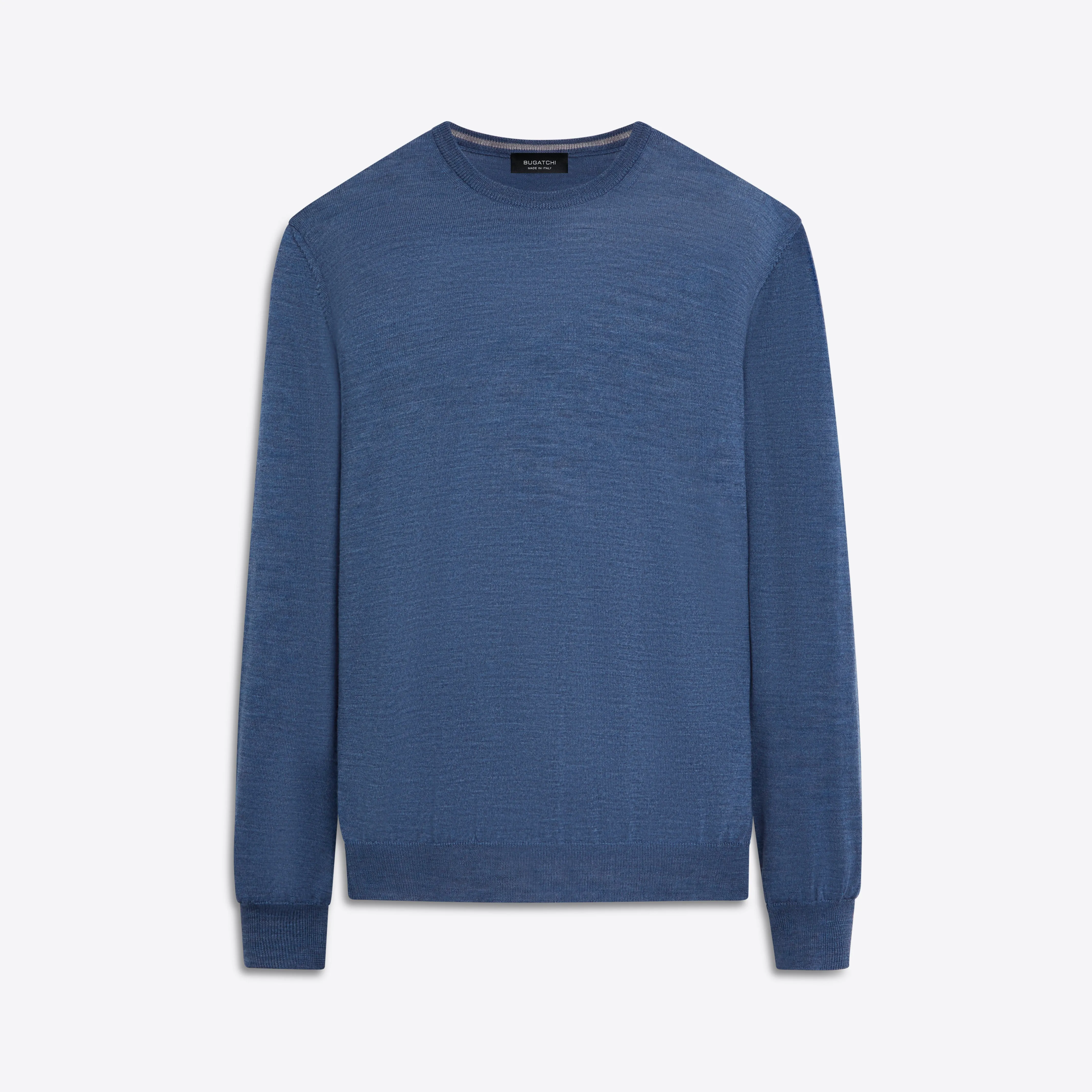 Super Merino Crew Neck Solid Sweater