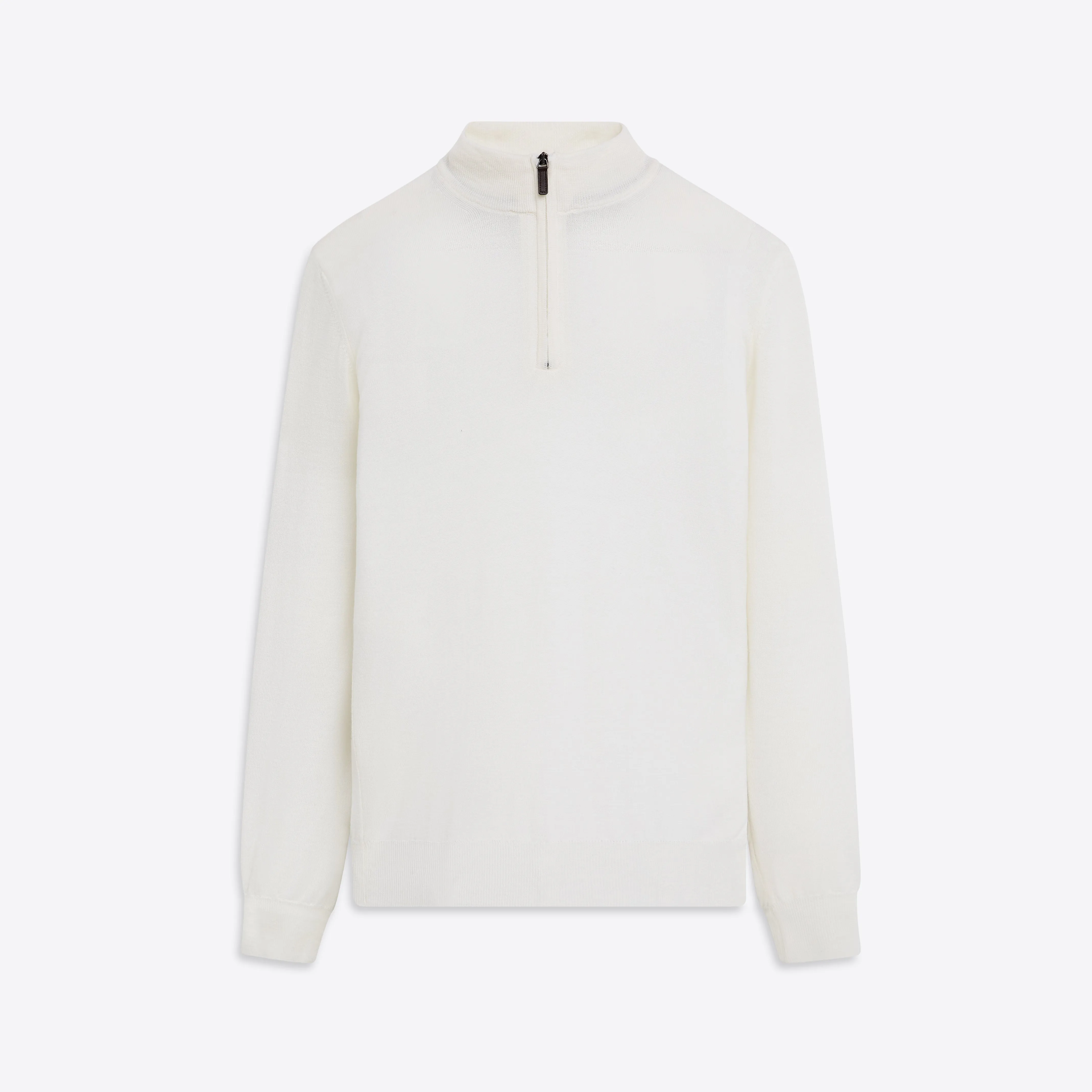 Super Merino Solid Quarter Zip Sweater