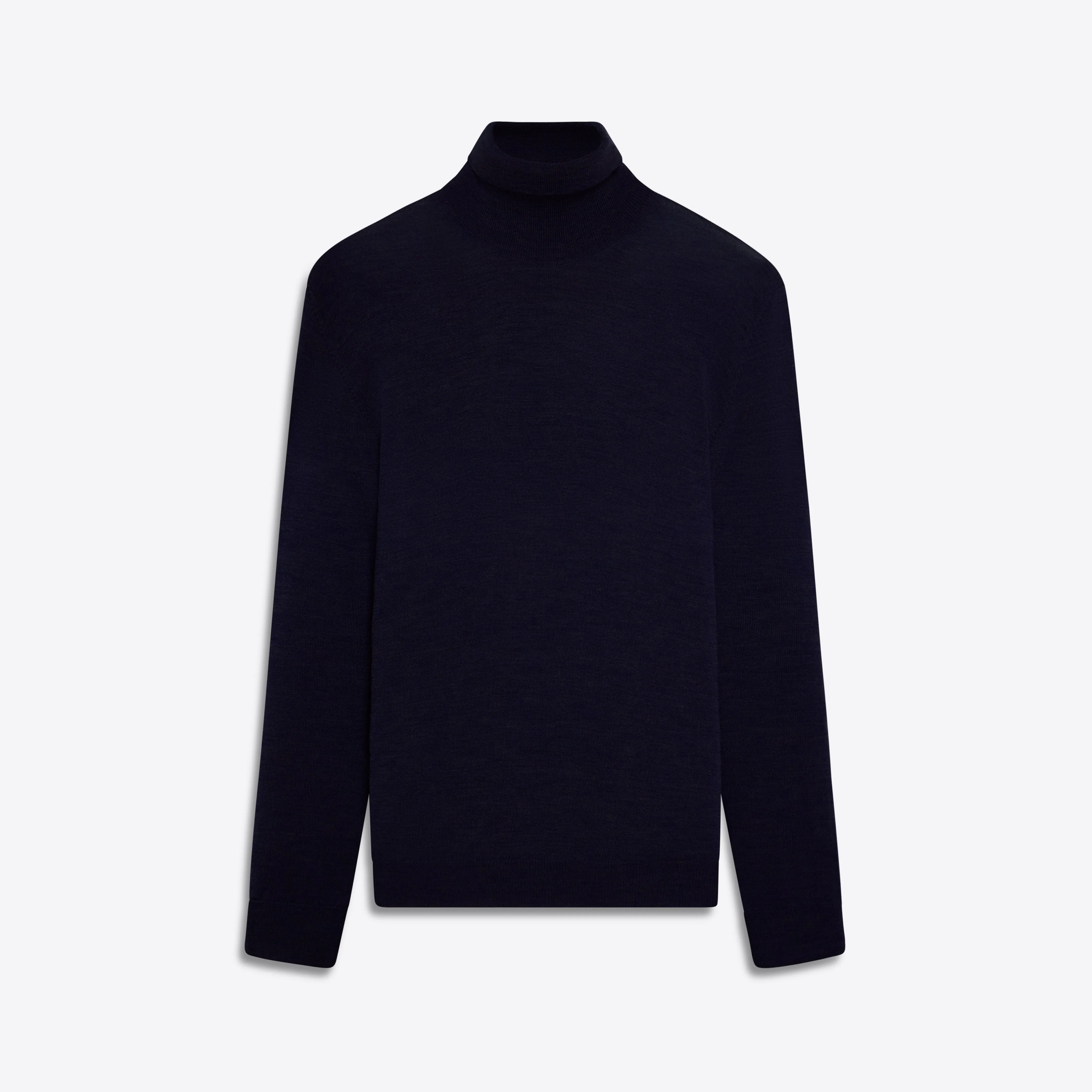 Super Merino Turtle Neck Solid Sweater