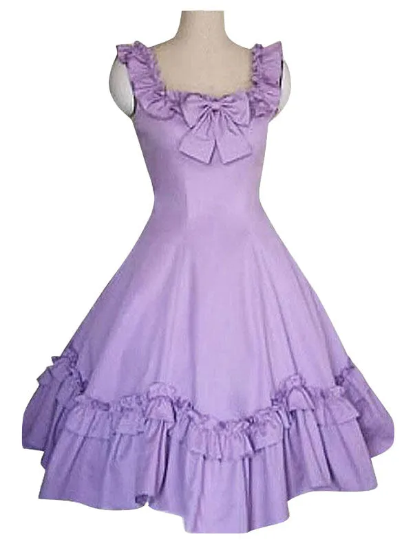 Sweet Lolita JSK Dress Ruffles Black Lolita Jumper Skirts