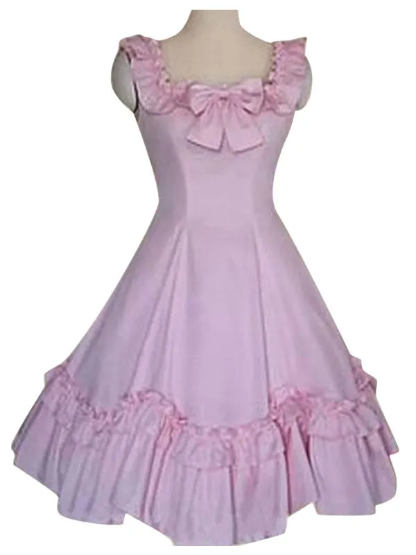 Sweet Lolita JSK Dress Ruffles Black Lolita Jumper Skirts