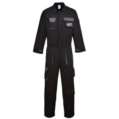 Texo Contrast Zipped Coverall Boiler Suit with Kneepad pockets Portwest TX15