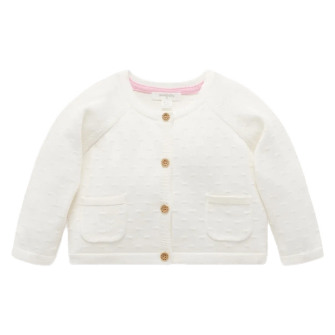 Textured Cardigan - Cloud