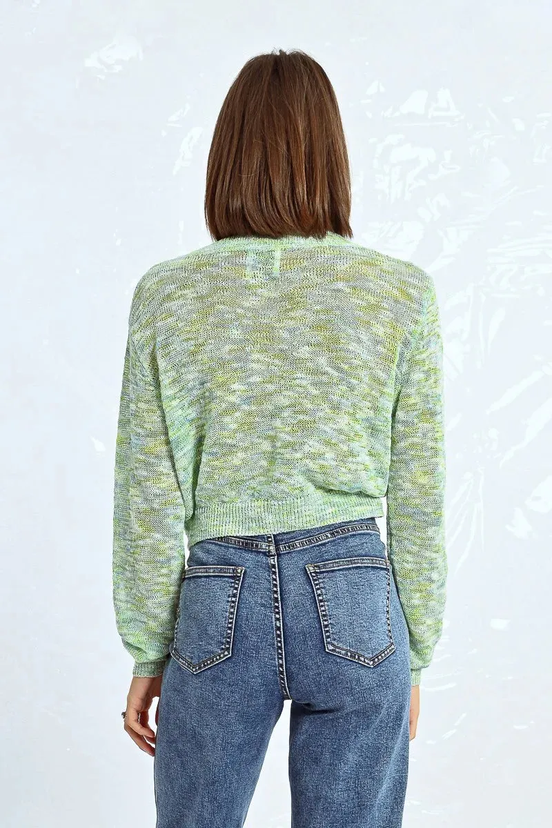 Textured Cardigan - Green