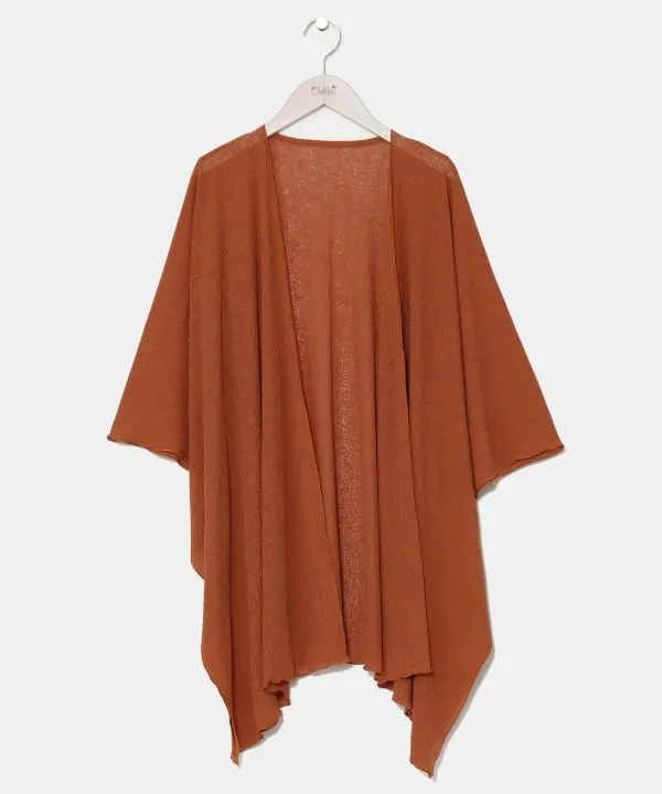 Textured Fabric Sheer Cardigan