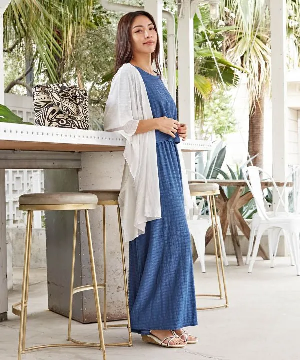 Textured Fabric Sheer Cardigan
