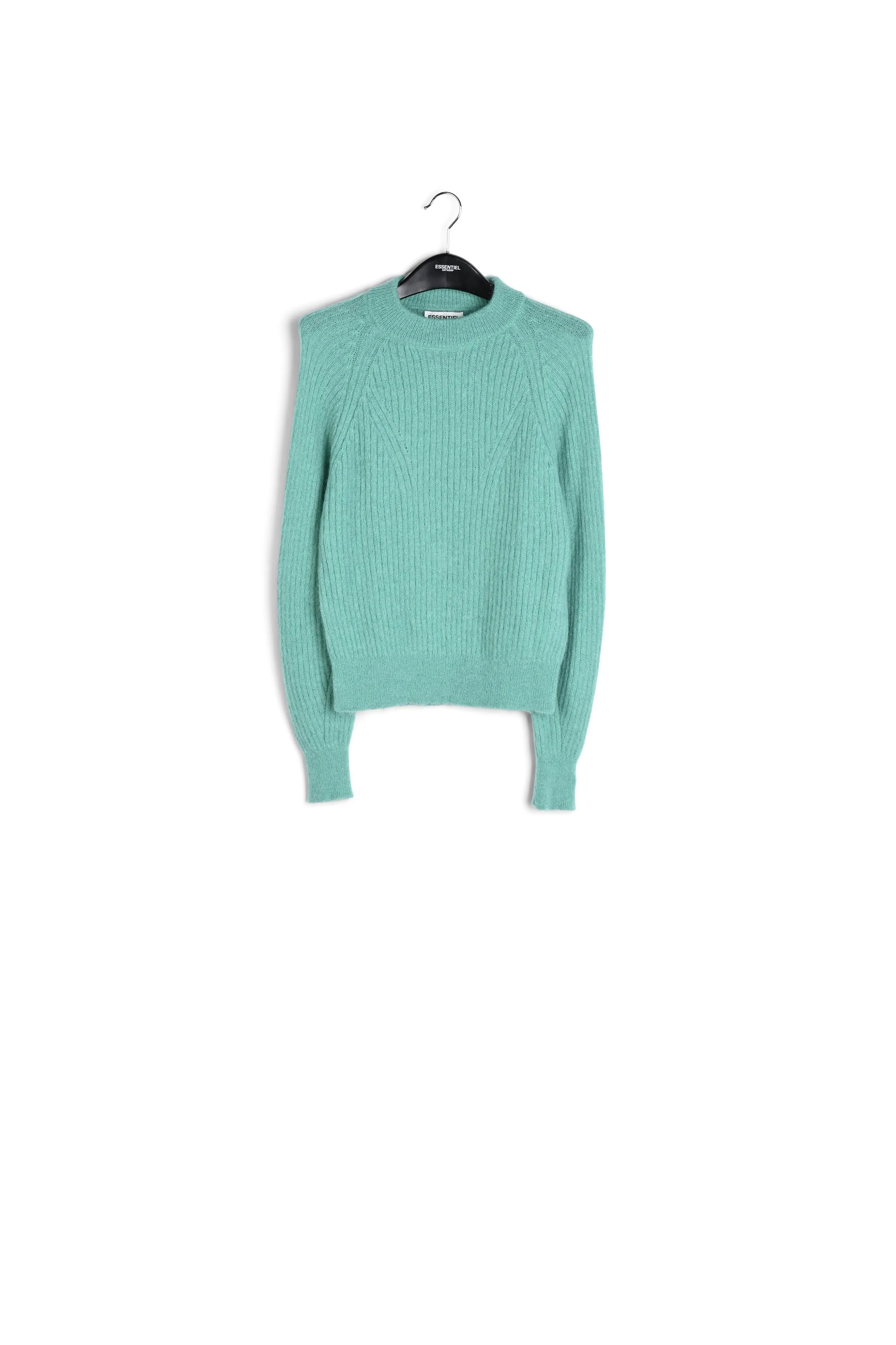 Turquoise fitted knit sweater