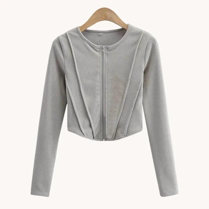 UG Curved Hem Fitted Crop Top