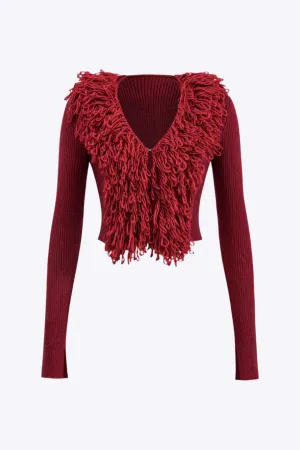 Vanessa - Elegant Long Sleeve Woman's Patchwork Cardigan