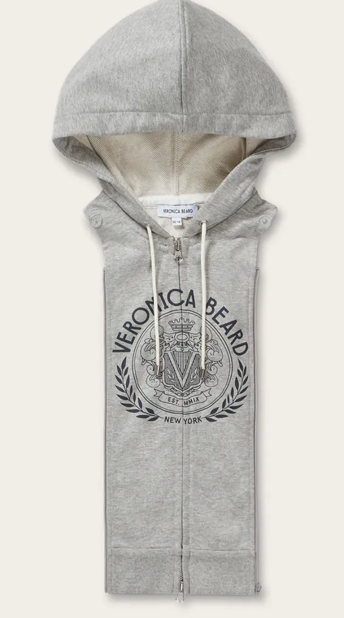 Veronica Beard - Wazen Logo Hoodie Dickey - Heather Gray