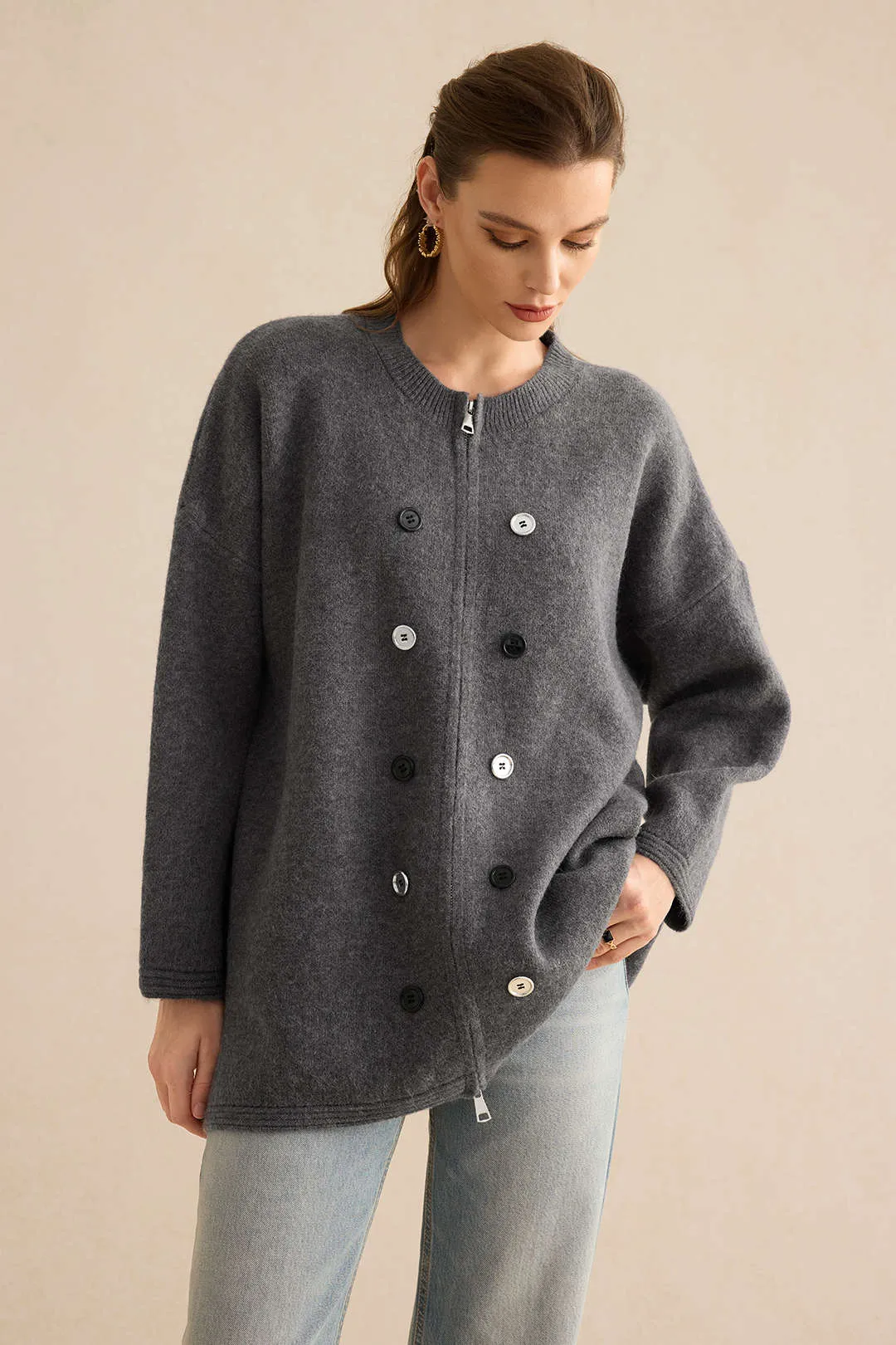 Wanda - Warm Tailored Knit Woman's Cardigan