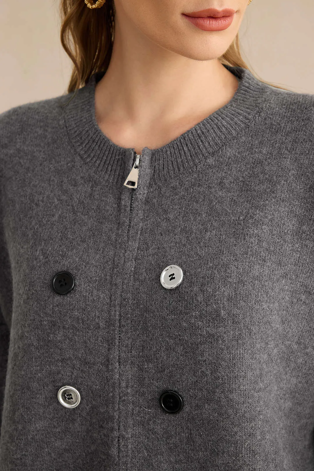 Wanda - Warm Tailored Knit Woman's Cardigan