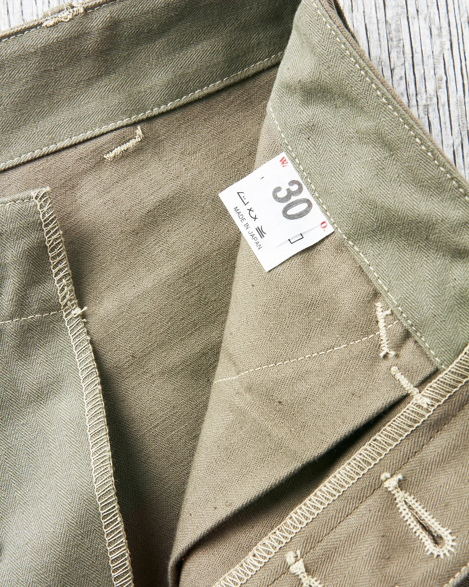 Warehouse & Co Lot 1213 U.S. Army Herringbone Utility Pant OD Green