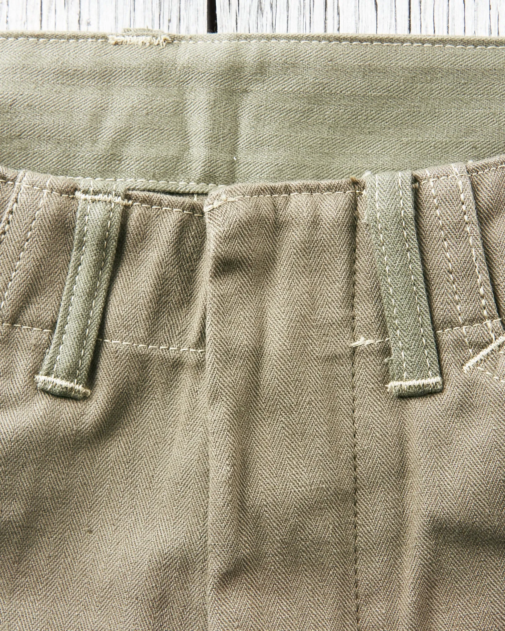 Warehouse & Co Lot 1213 U.S. Army Herringbone Utility Pant OD Green