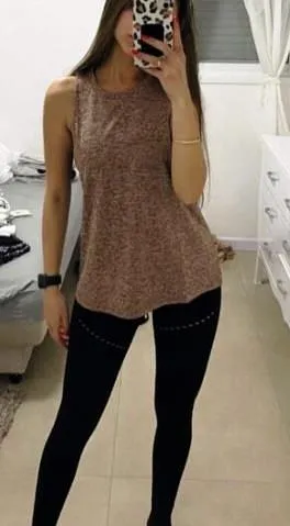 Warrior Drop Armhole Tank Top - Mocha Brown