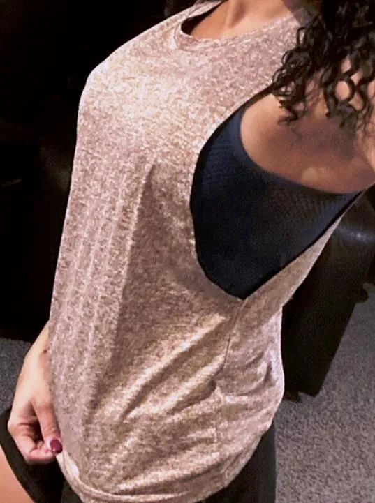 Warrior Drop Armhole Tank Top - Mocha Brown